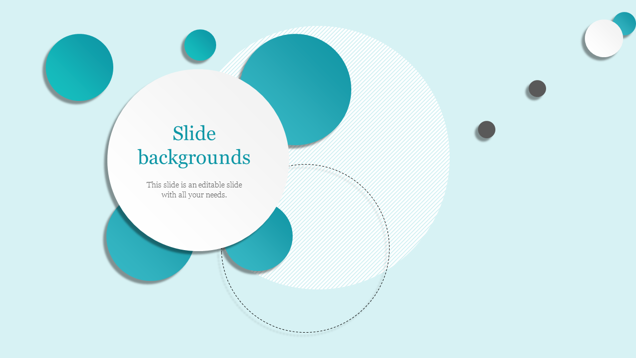 Nice Circle Slide Backgrounds PowerPoint Presentation